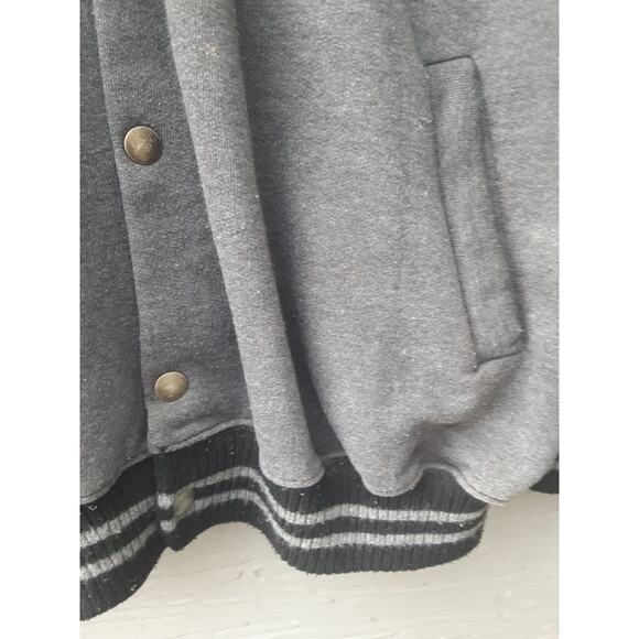 VTG 1993 Charlotte Hornets Teamwork Varsity Button Up Sweatshirt Jacket - Picture 3 of 11